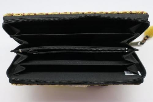 Geldtasche, bestickt, buntes Muster