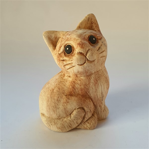 Katze, sitzend, h11cm