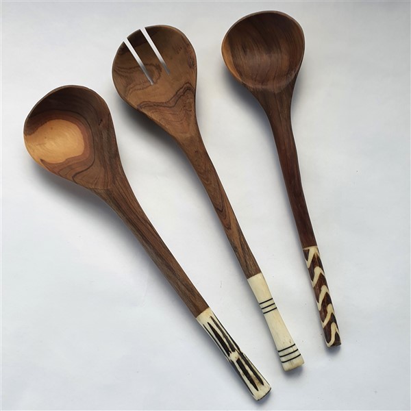 großer Servierlöffel, 3 Stück  