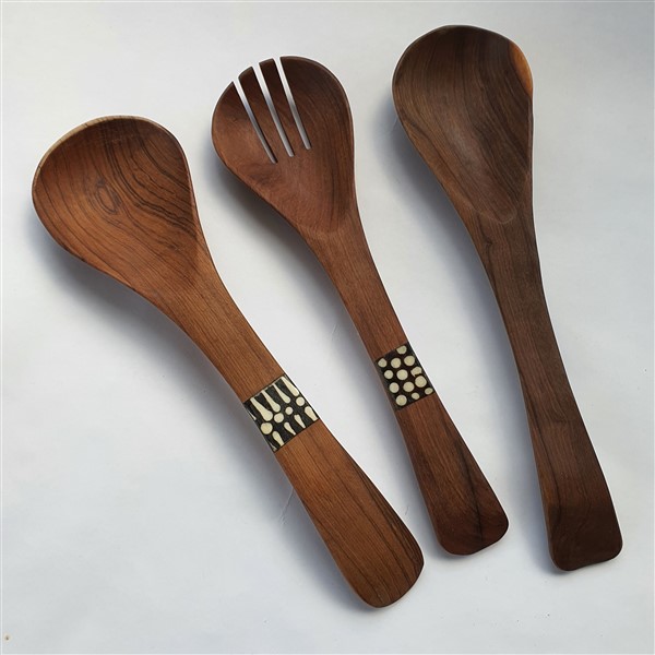 großer Servierlöffel, 3 Stück  