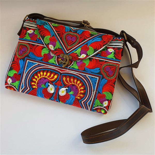 Umhängetasche, "Paradiesvogel" 