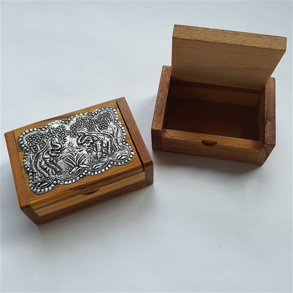 Holzbox aus Teakholz, klein