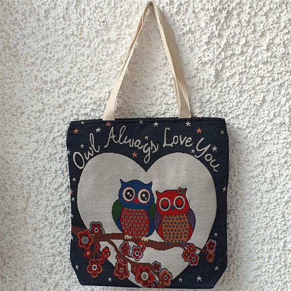 Tragetasche, "Eulen"