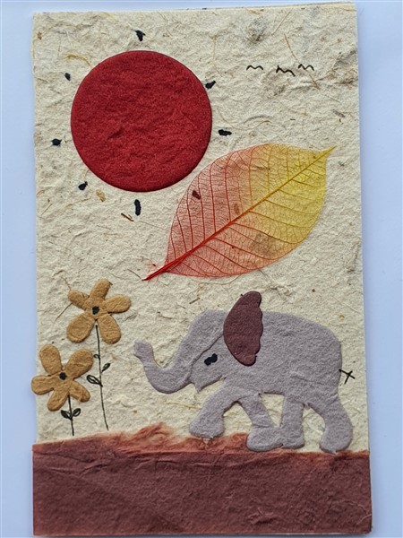 Grußkarte, "Elefant" 