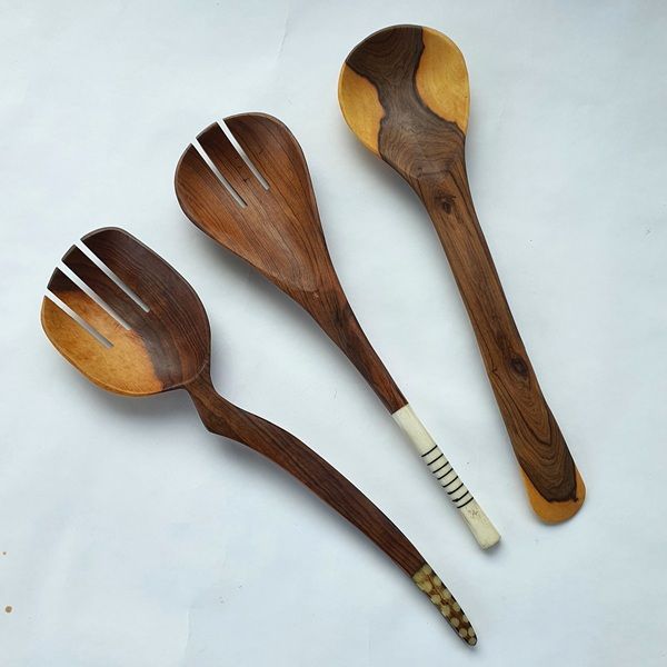 großer Servierlöffel, 3 Stück  