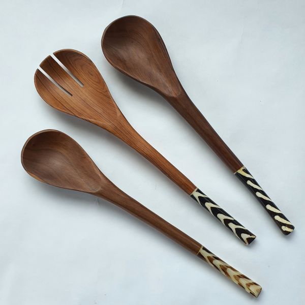 großer Servierlöffel, 3 Stück  