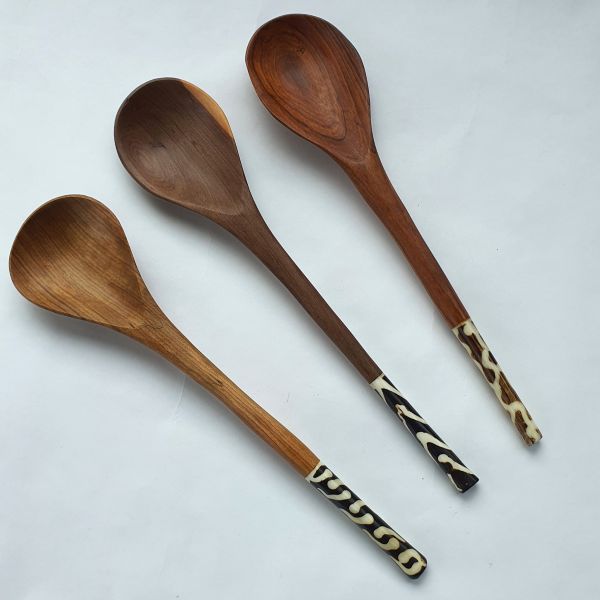 großer Servierlöffel, 3 Stück  