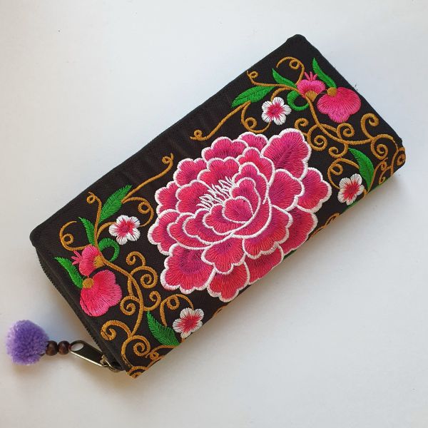 Geldtasche, "Lotus rot"