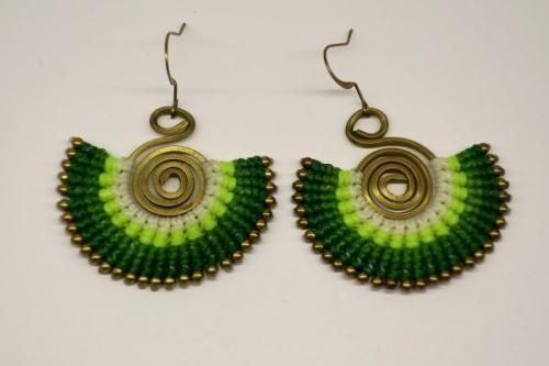 Ohrringe, grün